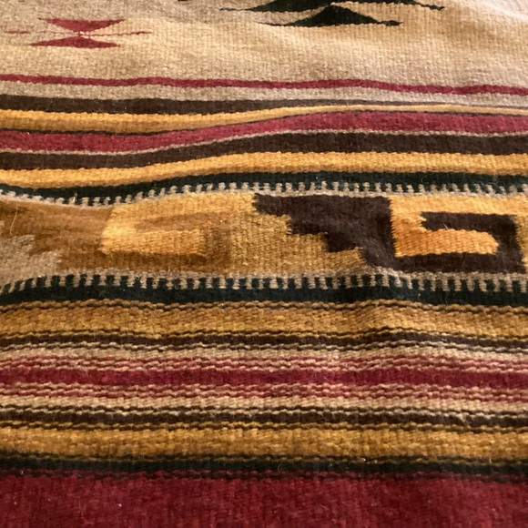 Vintage 1960’s 100% wool south west rug / wall hanging made in Mexico - Picture 4 of 11
